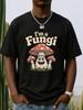 Men's T-Shirt Y2K 1pc Retro Mushroom Black