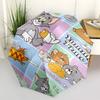 1pc Yummy Time! Tom & Jerry Umbrella - Auto Open Close, Portable Folding Design, 8-Rib Iron Frame, Outdoor Umbrella, Perfect Gift for Fans, Travelers,