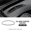 For Mini Cooper R50 R53 2001-2006 Dashboard Center Air Vent Outlet Frame Real 3D Soft Carbon Fiber Sticker Cover Interior Decor