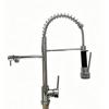 Cross-border Foreign Trade Hot-Selling Electroplated Stainless Steel Kitchen Faucet Ceramic Valve Core Pull Deck Mounted Luxury