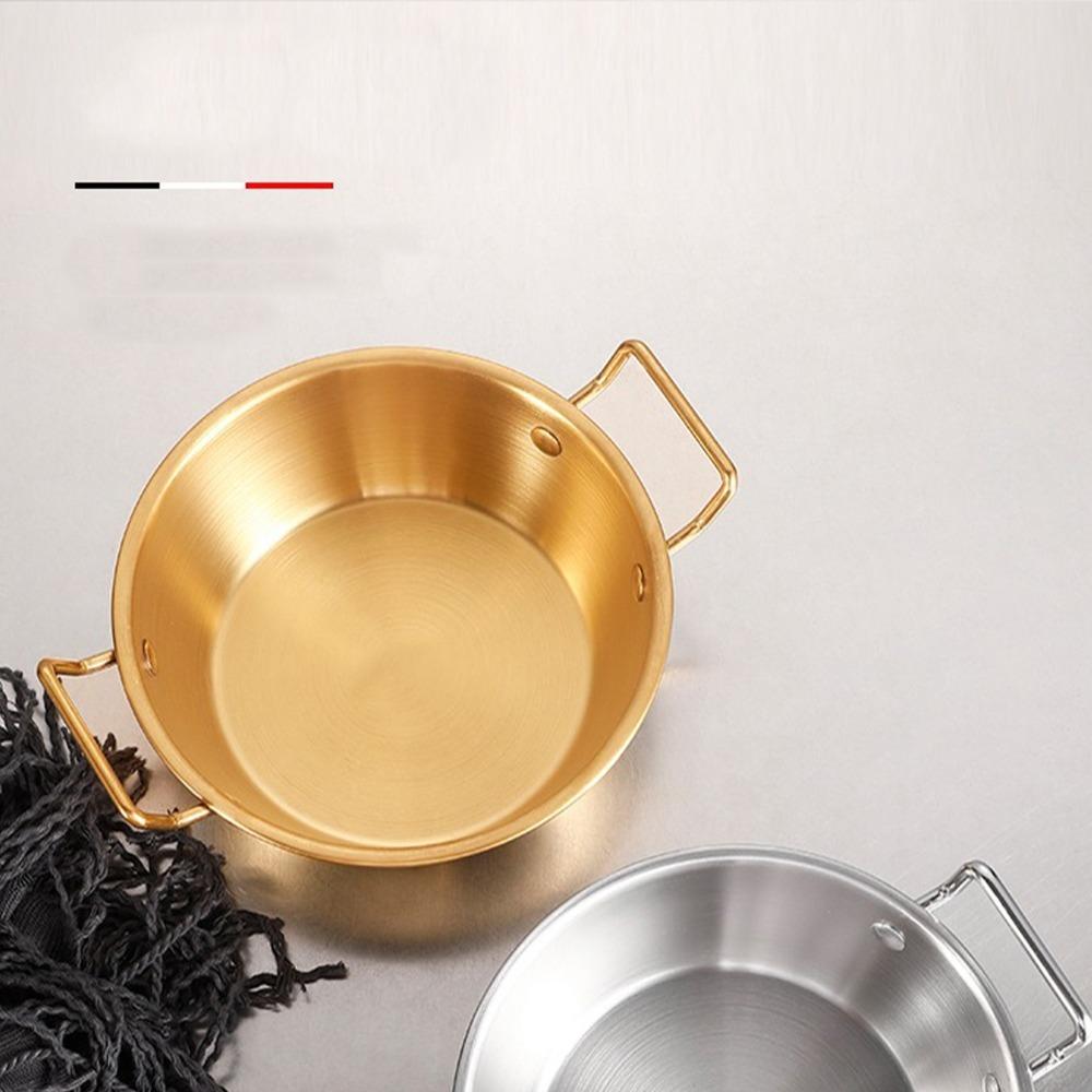 Rustless Steel Serving Bowl Round Deep Appetizer Bowl Practical Food Basin Fruit Storage