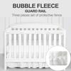 3 Pcs/Set Crib Bumpers Bite-resistant Soft Anti-Collision Guardrail Cover Corner Edge Protector Strip Infant Crib Cushion Child Bed Safety Guard