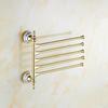 Stainless Steel Bathroom Towel Rack and Shelf Set with Hanger and Rod