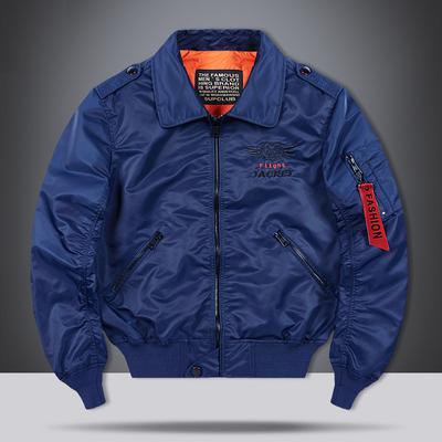 Men's Spring and Autumn New Fashion Lapel Flight Jacket Loose Casual Fashionable Men's Coat