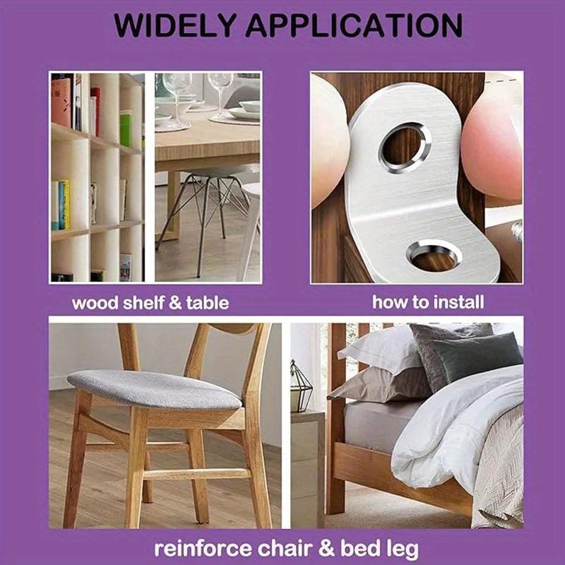 10 Stück L-förmige Winkelverbinder Knotenblech Verbindung rechtwinkliger Winkel