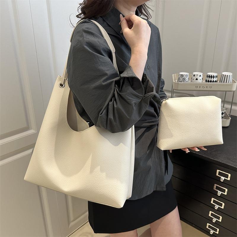 Premium Sense Retro Large Capacity Mother and Child Bag New Casual Versatile Shoulder Underarm Bag Tote Bag Women