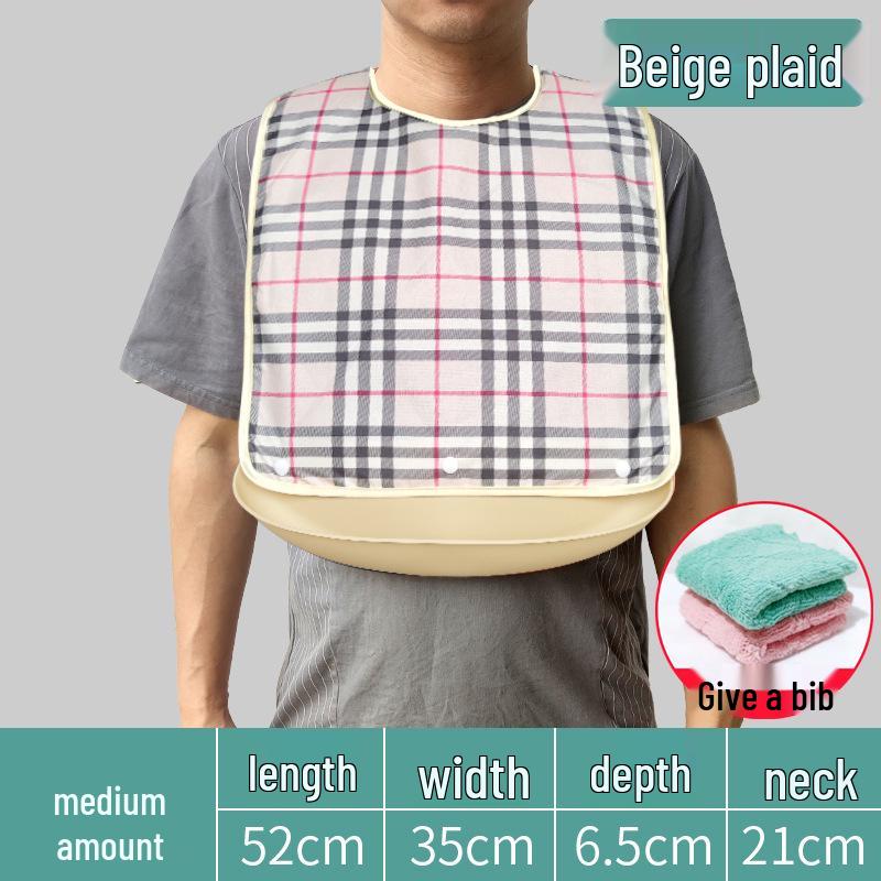 Waterproof Silicone Bib for Adults: Ideal for Elderly Mealtime