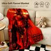 Movie HHellboyy Throw Warm Soft Flannel Blanket Multiuse for Sofa Bed Camping Travel Nap