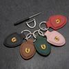 3D Emblems Leather Car Keyring Keychain Anti-Loss Pendant For Ferrari F430 CRoma 488 Portofino Spider SF90 Superfast Competizione