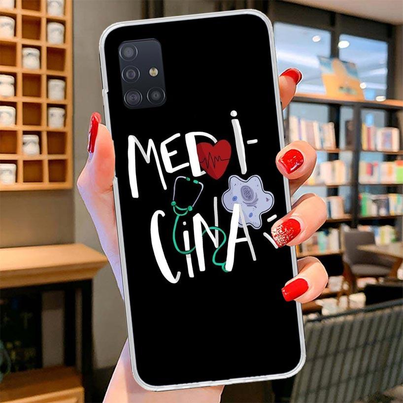 Medicine Nurse Doctor Cover Phone Case For Samsung Galaxy A12 A22 A32 A52 A72 A02S Phone Case Note 20 Ultra 10 S10 Plus A51 A71
