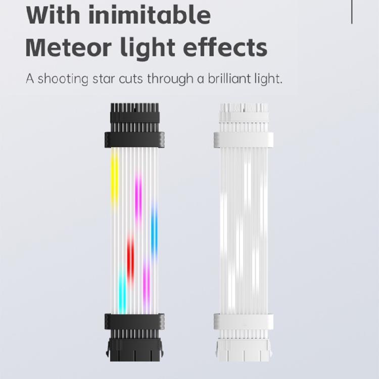 Decorative ARGB 8Pin GPU Power Extension Cable Wireless Lighting Control Durability ARGB Light Strips For PC Builds