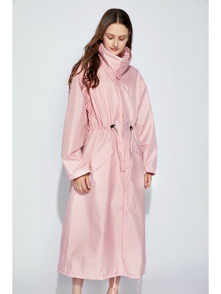 Extra-Long Lightweight Breathable Japanese Polyester Pongee Umbrella Cloth Raincoat Poncho