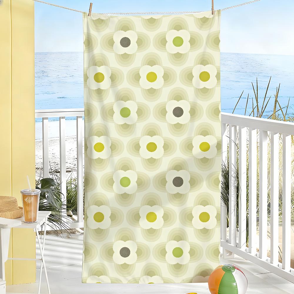 Aesthetic Art O-Orla Kiely Flower Stem Towel Soft Pool Gift For Travel Gym Shower Camping Quick Dry Sports Large Beach Towels