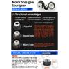 Convex Gear 2 Mold 10 Teeth To 60 Teeth Standard Inner Hole Cylindrical Gear Spur Gear With Table Spur Gear Hole 8-22mm