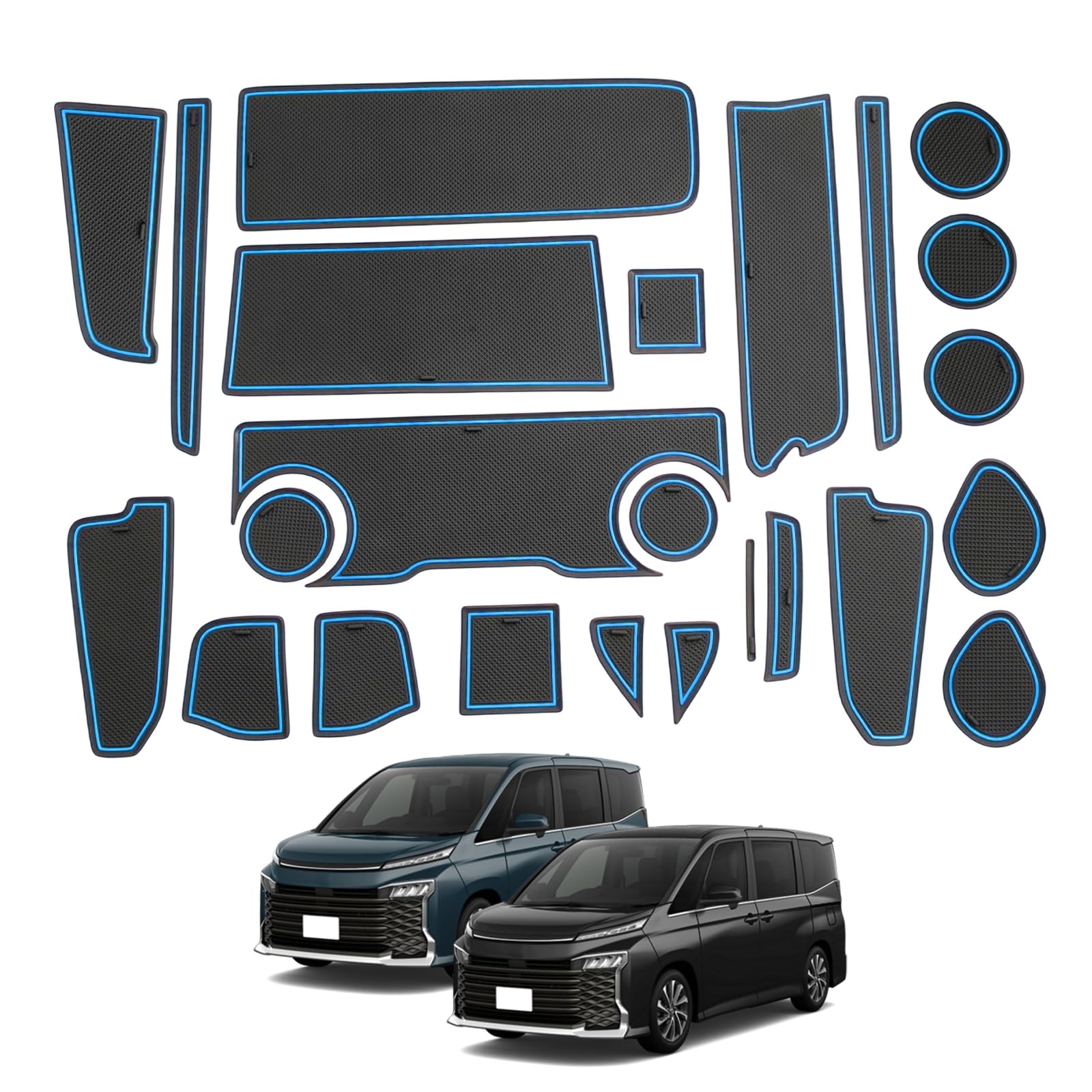 

Toyota New Voxy Noah 90 Серия X Комплектация Специальный Коврик VOXY NOAH Резиновый Внутренний Коврик-вкладыш в Карман Двери Защита от Царапин Шумоизоляция Легко Установить Voxy синий