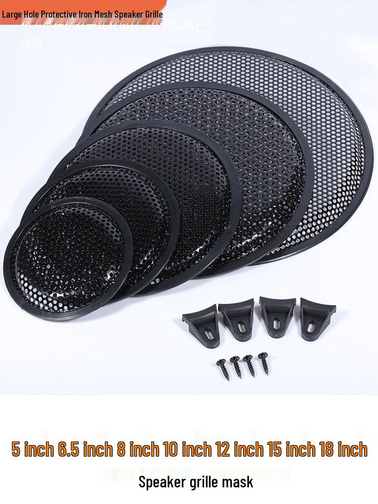 Iron Mesh Speaker Grille Cover for 5" - 15" Speakers