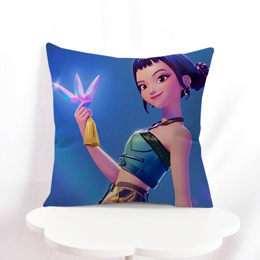 Demon Hunters Personalized Pillow Cover Kids Bedroom Wild Party Decor Pillowcase Kid Birthday Shower Gift