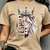 Løve Bog Trykt Dame T-shirt Sommer Løs Korte Ærmer Moderigtig Komfortabel Alsidig Fritid Bomuld T-shirt