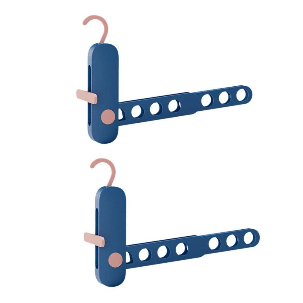 2Pcs Plastic Folding Clothes Hanger Rack 7 Holes Clothes Drying Rack  Hotels
