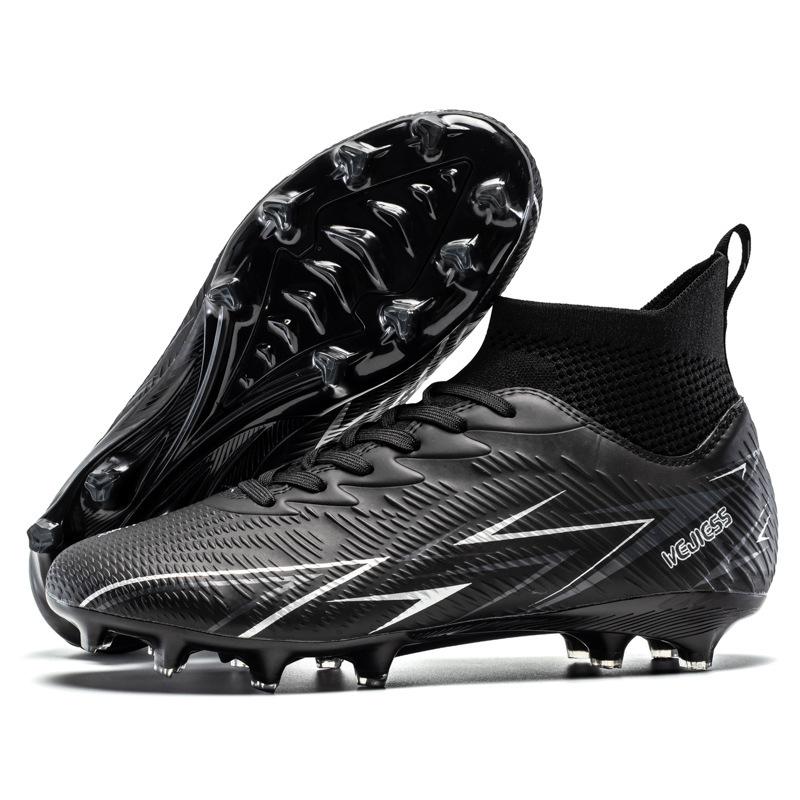 Youth Student Football Shoes Men's High Top Competition AG Long Nails TF Shredded Nails Training Sports Football Shoes