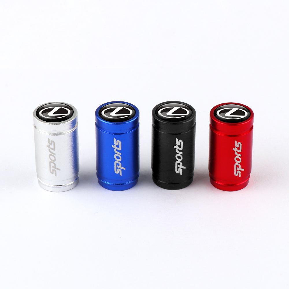 4Pcs Metal Car Wheel Tire Valve Caps Tyre Air Valve Covers For Lexus IS250 Ct200h LS430 ES300h UX250 LX570 NX300h IS300h RX330