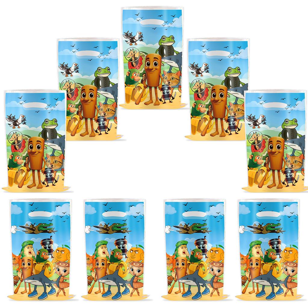 30/10Pcs Tung Sahur Tralalo Gift Bag Talian Brainrot Candy Bags Kids Boys Favors Birthday Loot Baby Showe Decoration Kid Friendly Entertaining Fun