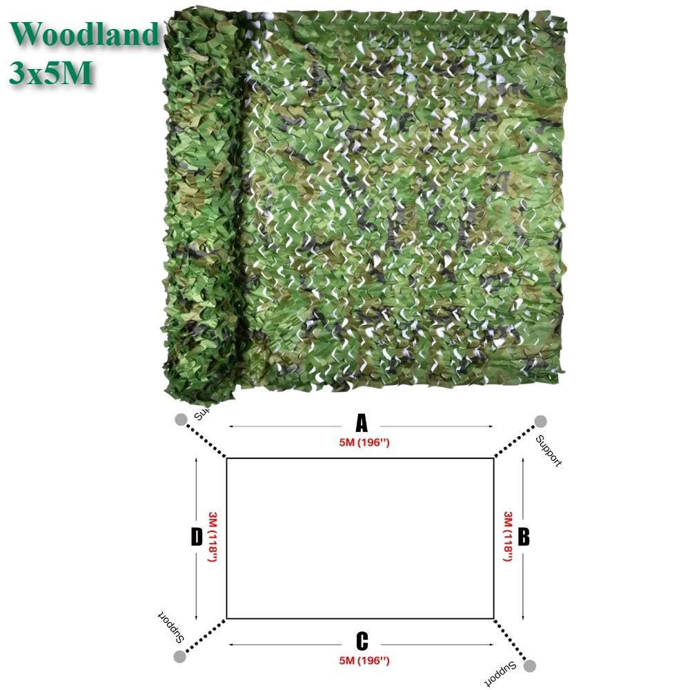 Camouflage Net Shade Net for Hunting Home Decor Paintball Bird Watching Camping Car Cover Hunting Blind Tree Stand Theme Decor