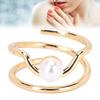 Pearl Finger Nail Knuckle Rings Stylish and Simple Copper Fingertip Jewelry for Women Girls