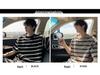 Men's Japanese Retro Color Block Striped Short Sleeve T-shirt