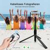 Bluetooth Selfie Stick Tripod: Anti-Shake, Automatic Retractable, Portable Remote Control Phone Holder for Travel.