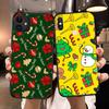 BS-9 საშობაო პრინტი სილიკონის ყუთი iPhone 15 14 Xiaomi POCO M6 F6 Redmi Note 13 12 13C 8 9 Samsung S24 S23 S22 S21 FE Pro Plus Ultra