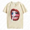 Vintage Y2K Cotton Tshirt Harajuku Graphic Print Tee Grunge Gothic Casual Short Sleeve Tshirt Oversized Hip Hop Streetwear Top