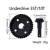 Differential Axle Gear Replacement Heavy Duty Steel Spiral for 1/10 RC Car DIY