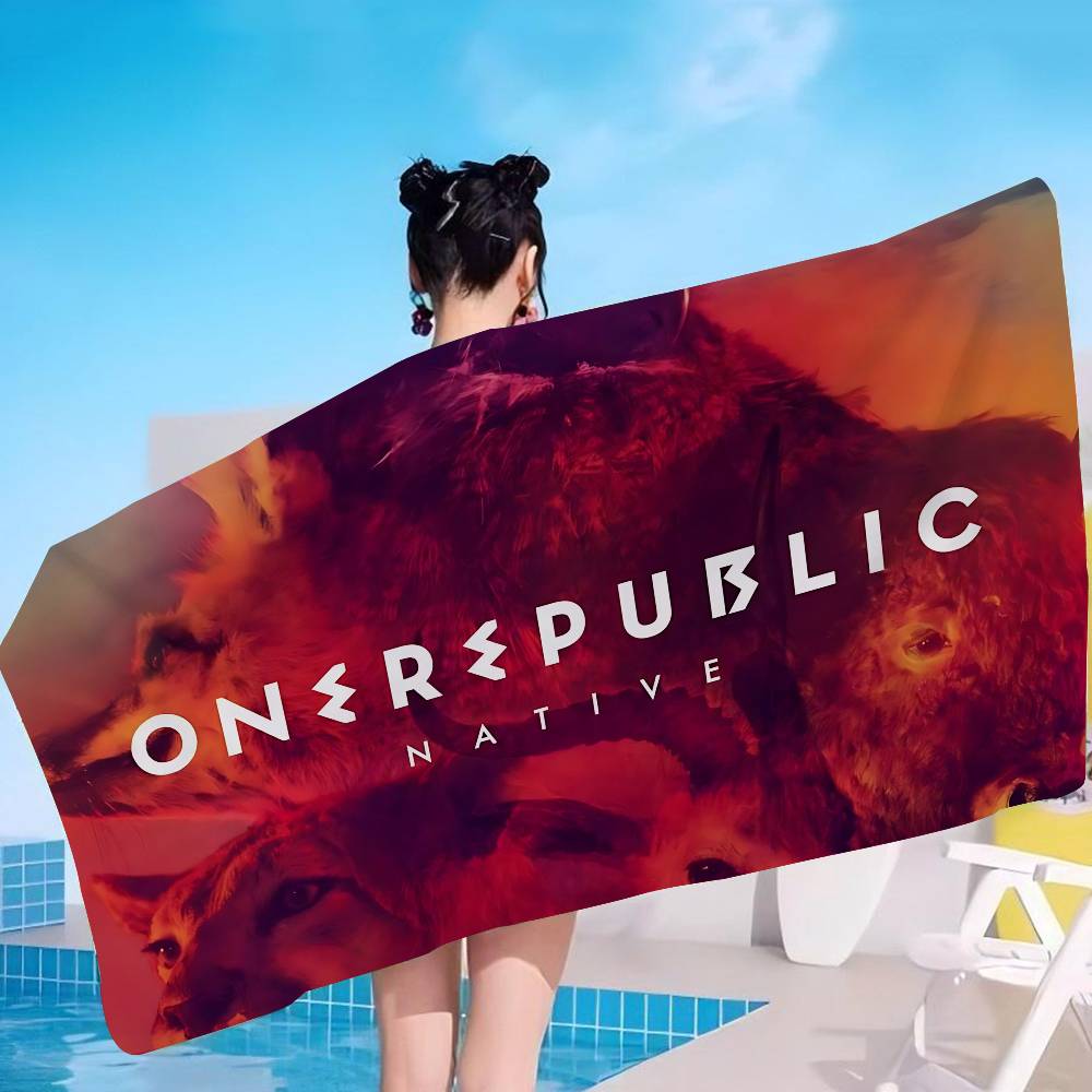 Pop Rock Band O-Onerepublics Beach Towel Colorful Bath Towels for Girl Microfiber Quick Dry Custom Sand Free Beach Spa Gym Pool