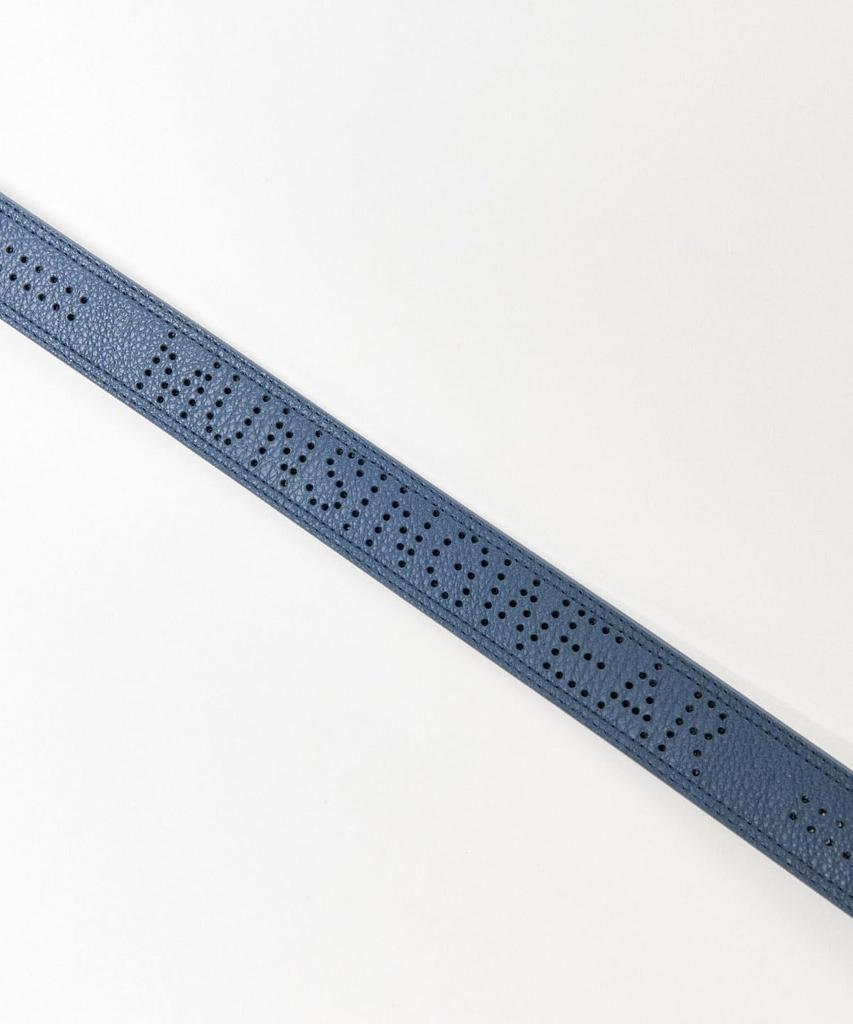 Belt with logo loin 35mm maximum length NV00 F [Munsingwear] perforations, breathable, control, width, 105cm, golf, MG5SBL03M, men's, (Navy)
