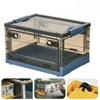 Book Storage Box Foldable Student Book Box Dormitory Book Sorting Box Transparent Household Storage Book Box