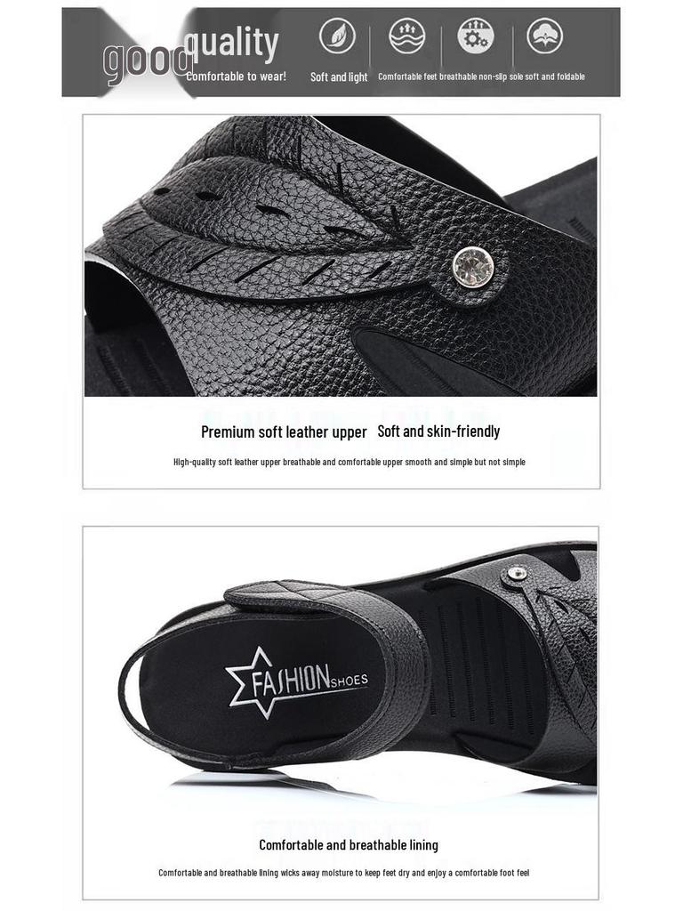 Women's Waterproof Beach Sandals - Comfortable Soft Sole Clogs for Middle-Aged and Elderly