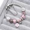 LUXY MOON Fashion Pure Hand Craft Bubble Cherry Vintage Crystal DIY Bracelet