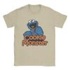 Cookie Monster Sesames Streets  T Shirt for Unisex Women Pure Cotton Vintage TShirts Round Neck  Tee Shirt Short Sleeve Tops