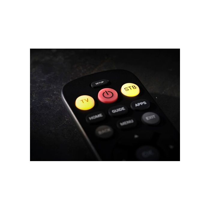 Télécommande universelle 2-en-1 - one for all - urc6821 - grosses touches - idéal seniors - noir