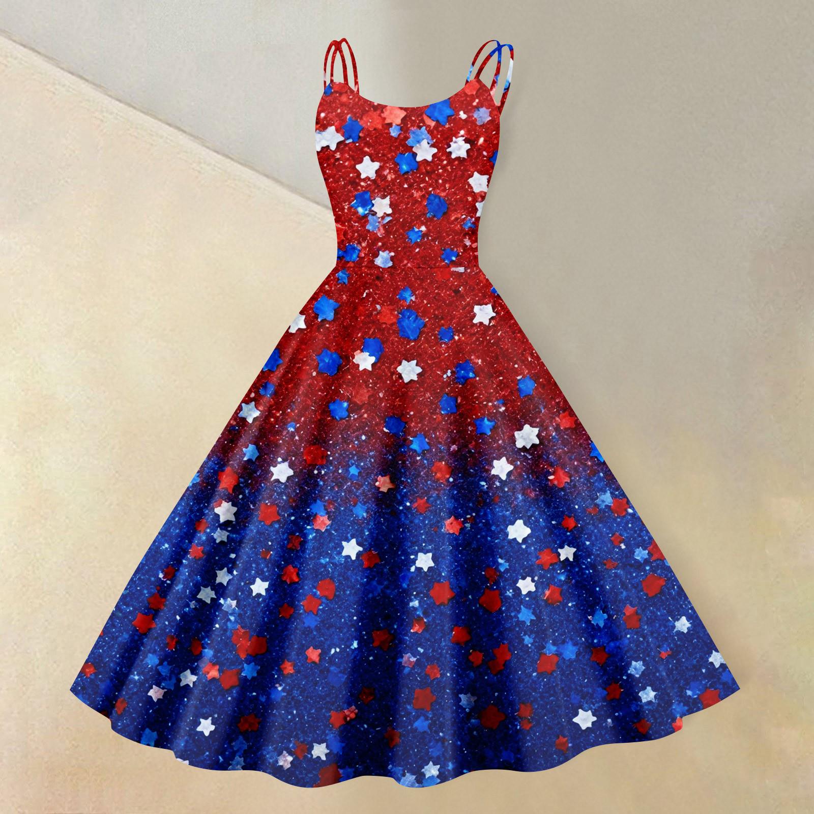 

Женская повседневная мода День независимости принт сексуальная юбка с открытыми плечами панк ретро XL винный