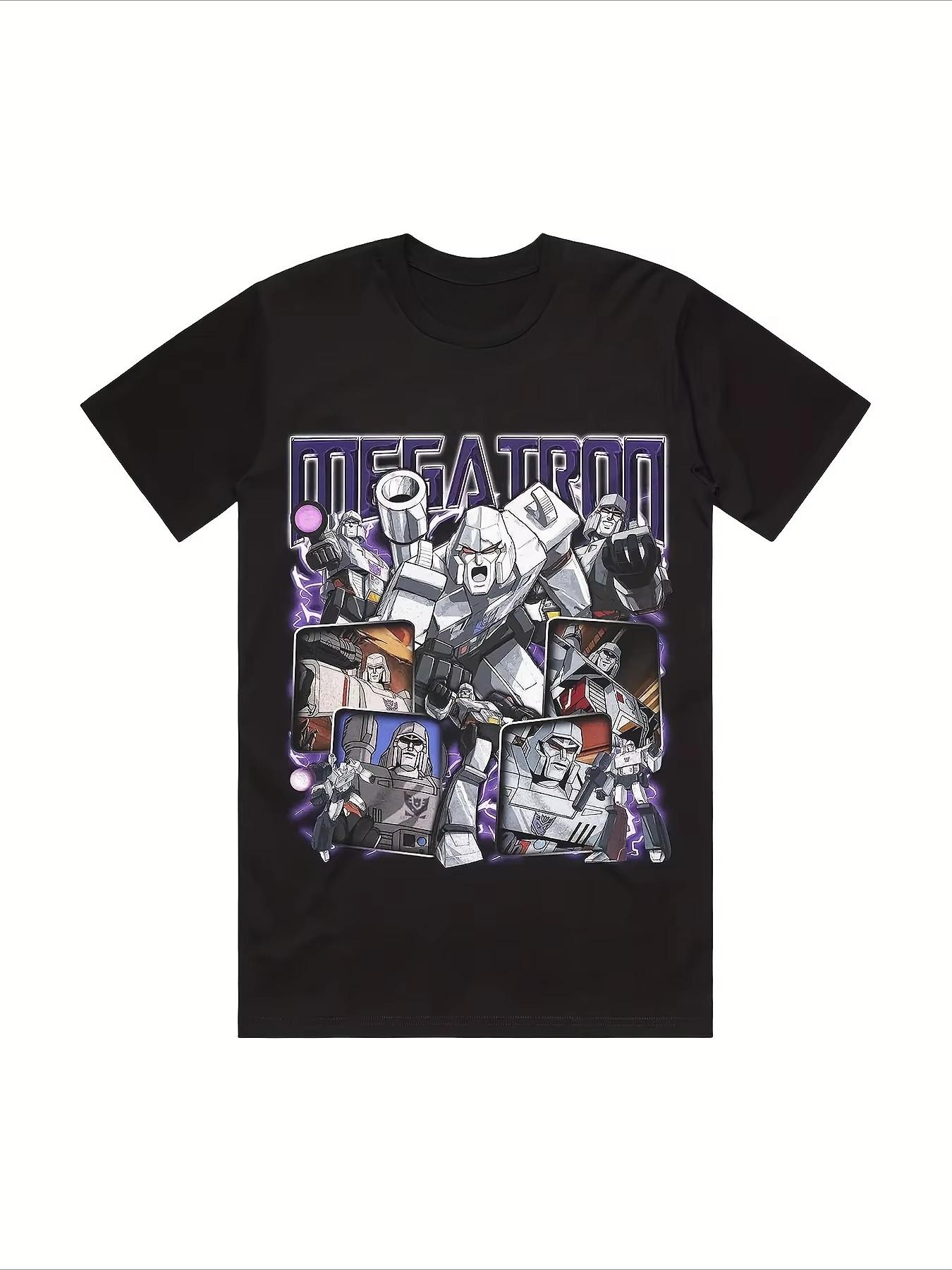 

The 2026 summer transformers pattern Pure cotton printed tshirts children general breathable loose leisure Unisex and Women S
