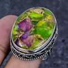 Natural Copper Green Tourmaline 925 Sterling Silver Jewelry Ring Size 9.5 ETC-13902