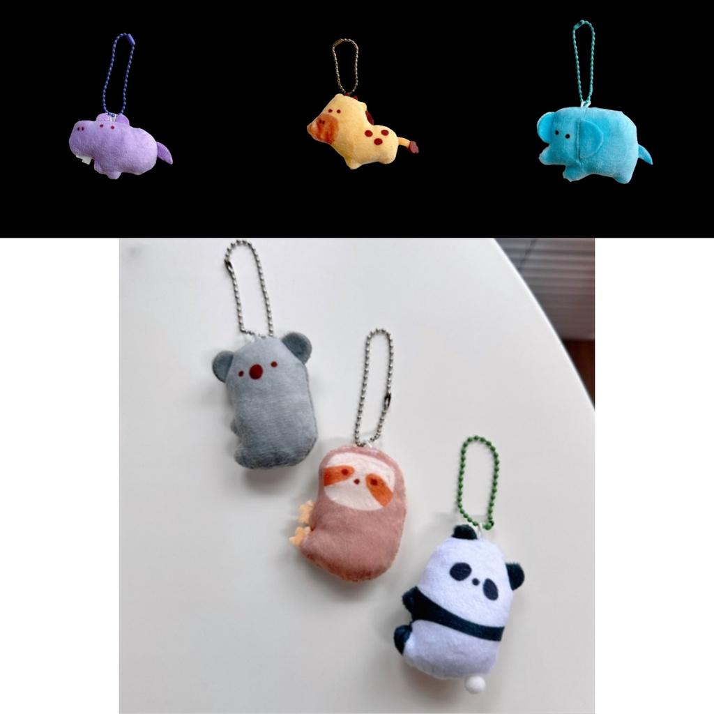 Adorable Stuffed Animal Keychains With Super Soft Short Plush Fur