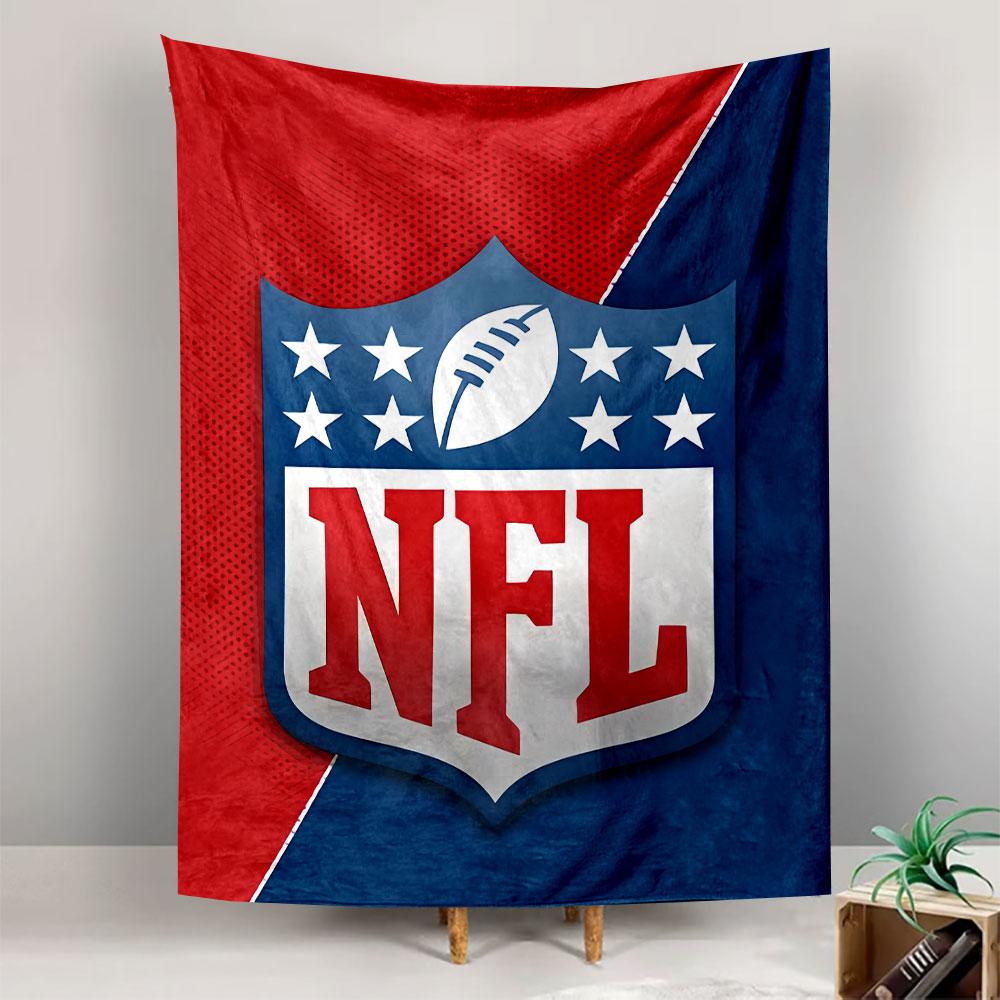 NFL Football League Logo Tapestry Wall Hanging, American Football Emblem Art, Sports Wall Decor for Bedroom Living Room Man Cave
