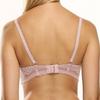 Women Ultra Thin Hollow Out Bra Sexy Lace Bow Bras Comfortable Breathable with Wire Brassiere 75C-100C-6012