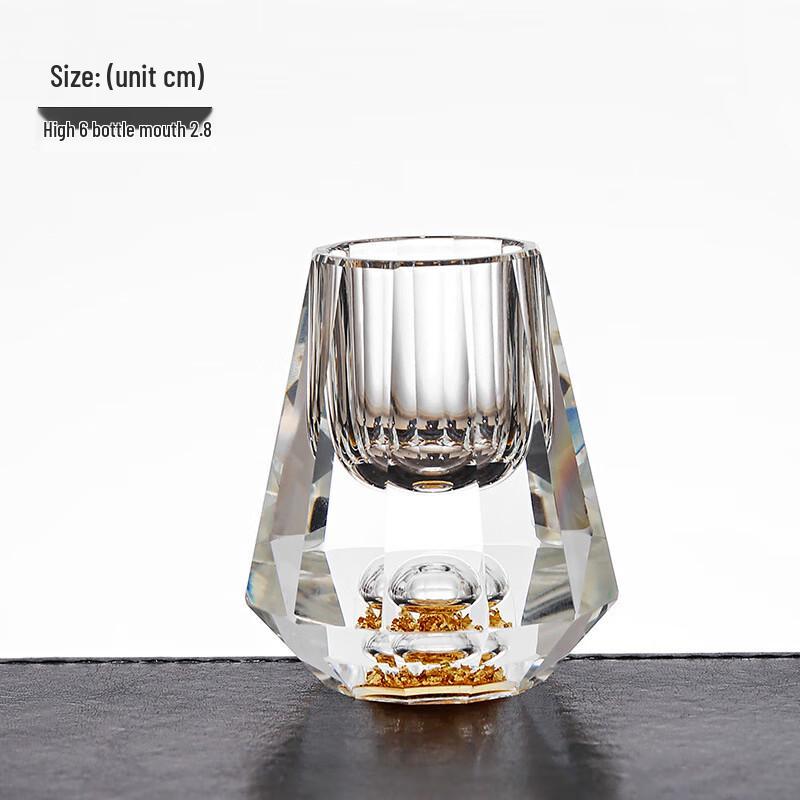 DU Creative Crystal Gold Foil Baijiu Shot Glass