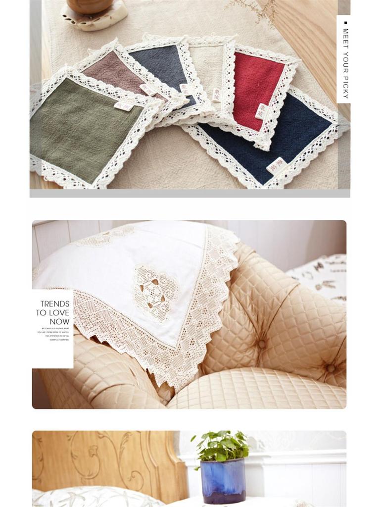 Huan Chuang Cotton Lace Ribbon for DIY Crafts and Clothing Fabric Decorations