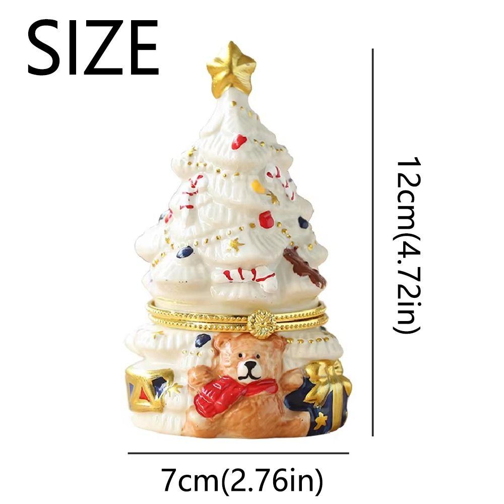 Creative Christmas Tree Jewelry Box Durable Jewelry Storage Box Christmas Decoration