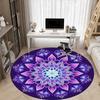 1pc Mandala Pattern, Purple Decor Chair Carpet for Office Non-Slip, Rug for Office, Room, Good Gift for Family or Friends,  yy251226210